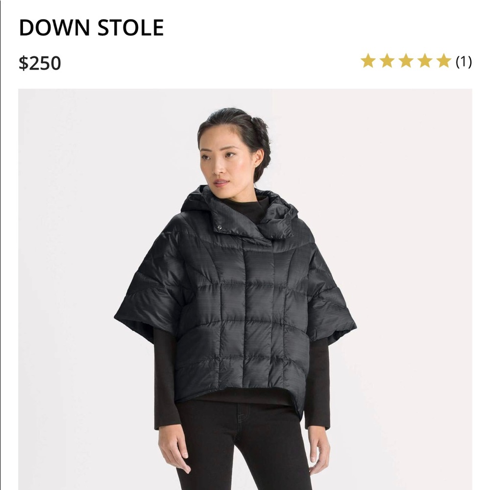 NAU down stole jacket never worn with tags